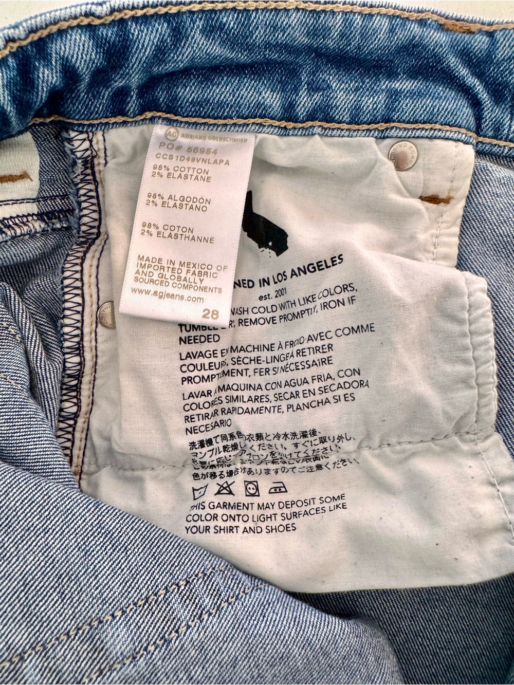 Women’s AG Saige Wide Leg Crop, High Rise - Size 28 - Picture 7 of 7